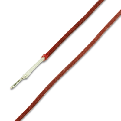 WD Music - Gavitt Single Conductor Vintage Cloth Wire - Red (1 Foot)