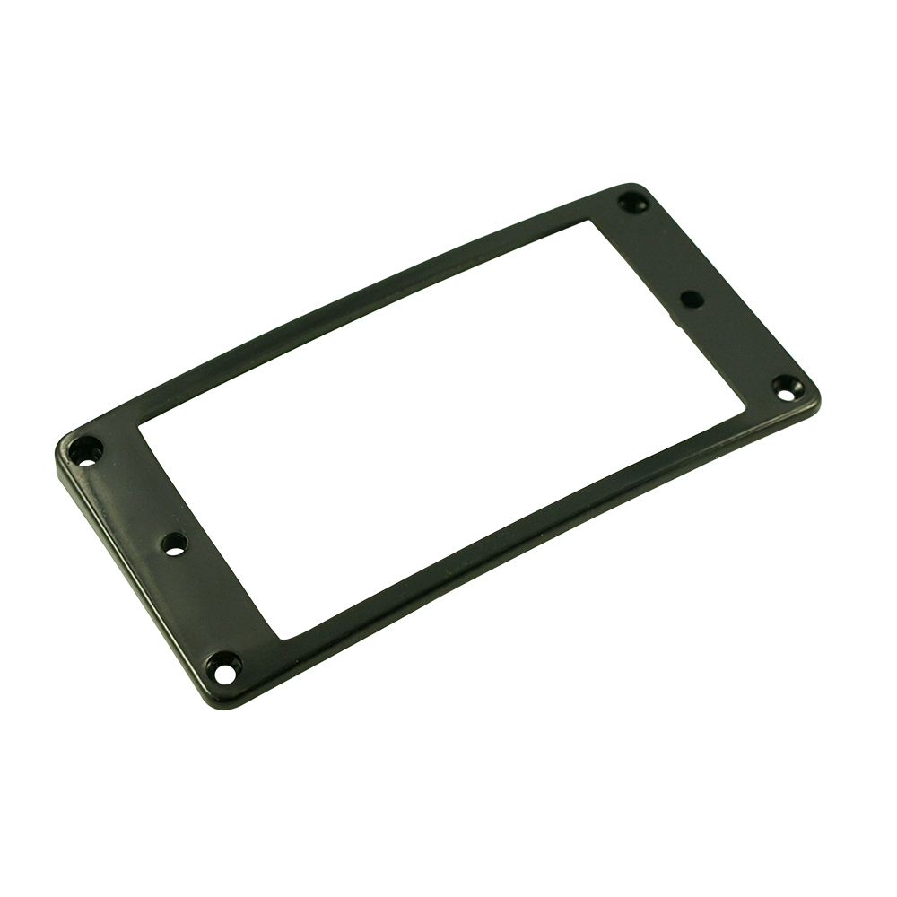 Low Arched Plastic Humbucker Pickup Mounting Ring - Black