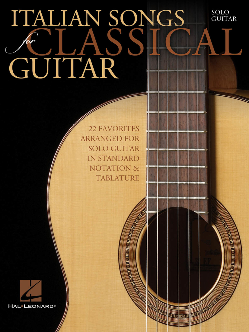 Italian Songs for Classical Guitar - Classical Guitar TAB - Book