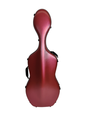 Cello Case with Wheels - 4/4, Burgundy