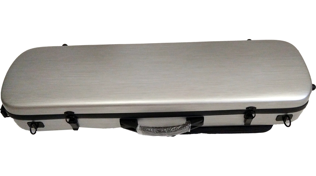 Oblong 4/4 Violin Case - Silver