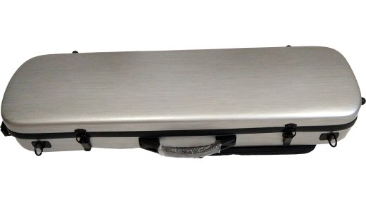 Young Heung - Oblong 4/4 Violin Case - Silver
