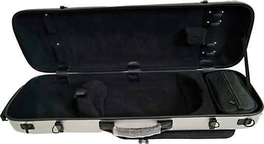 Oblong 4/4 Violin Case - Silver