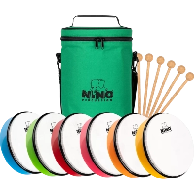 Nino Percussion - Hand Drum Set - 8 (6 Pack)
