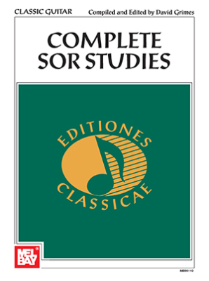 Mel Bay - Complete Sor Studies for Classic Guitar Sor, Grimes Guitare classique Livre