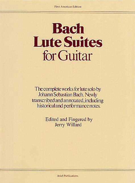 Lute Suites for Guitar - Bach/Willard - Classical Guitar - Book