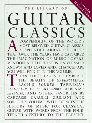 Music Sales - Library of Guitar Classics Guitare classique Livre