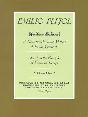 Editions Orphee - Guitar School Book1 Pujol, Ophee Guitare classique Livre