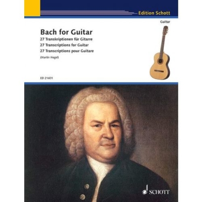 Schott - Bach for Guitar: 27 Transcriptions for Guitar - Bach/Hegel - Classical Guitar - Book