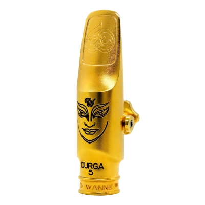 Durga V Alto Saxophone Mouthpiece - 6, Gold-Plated