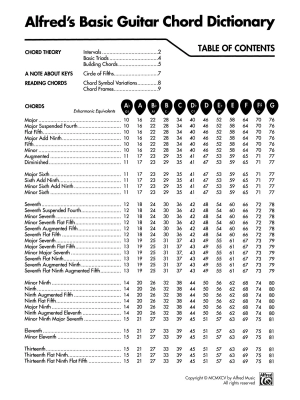 Alfred\'s Basic Guitar Chord Dictionary - Manus - Guitar - Book