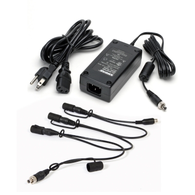 Shure - PS124L In-Line Power Supply for Shure Wireless Receivers and/or PSM Transmitters with Locking Connectors