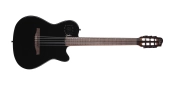 Godin Guitars - Multiac Mundial Acoustic\/Electric Guitar with Gigbag - Onyx Black