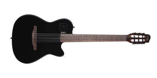 Godin Guitars - Guitare acoustique-lectrique Multiac Mundial avec tui souple fini noir onyx