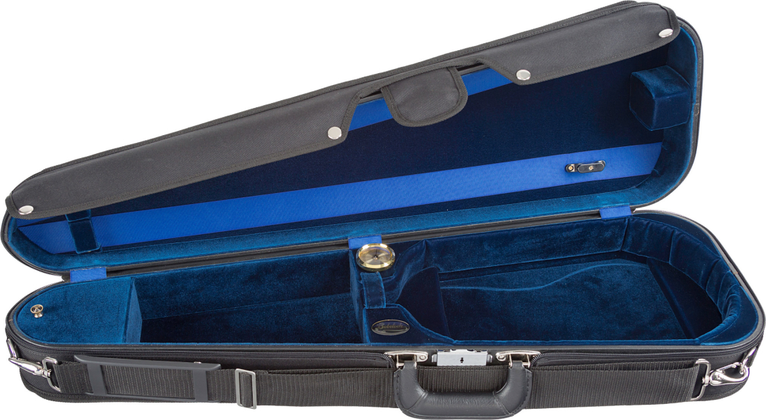 Fiberglass Arrow Suspension Violin Case - Black/Blue