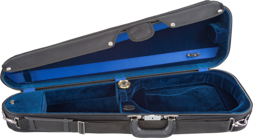 Bobelock - Fiberglass Arrow Suspension Violin Case - Black/Blue