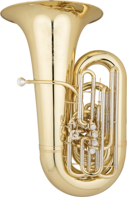 Eastman Winds - Professional 6/4 CC Tuba with 4 Piston/1 Rotary Valve, 20 Bell - Yellow-Plated