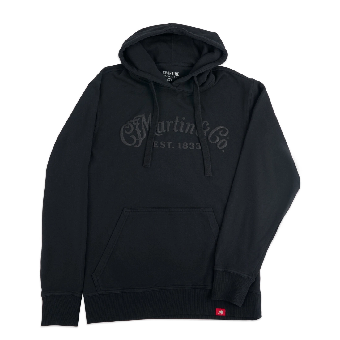 Tone On Tone Black Hoodie Sweatshirt - Small