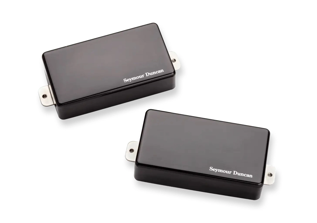 Blackouts Humbucker Pickup Set - Black-Chrome Cover