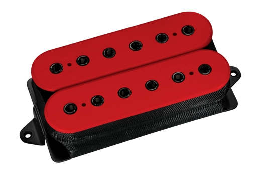 Evolution F-Spaced Bridge Pickup - Red with Black Poles