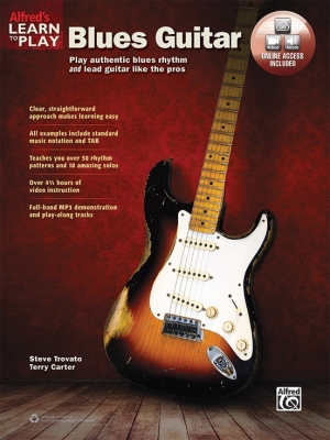 Alfred Publishing - Alfreds Learn to Play Blues Guitar Trovato, Carter Guitare Livre avec fichiers en ligne