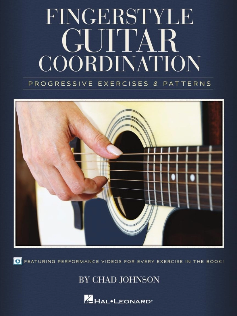 Fingerstyle Guitar Coordination: Progressive Exercises & Patterns - Johnson - Guitar TAB - Book/Video Online