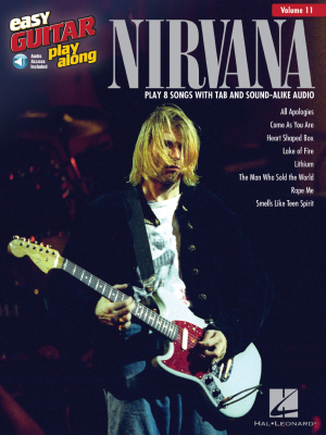 Hal Leonard - Nirvana: Easy Guitar Play-Along Volume 11 - Easy Guitar TAB - Book/Audio Online