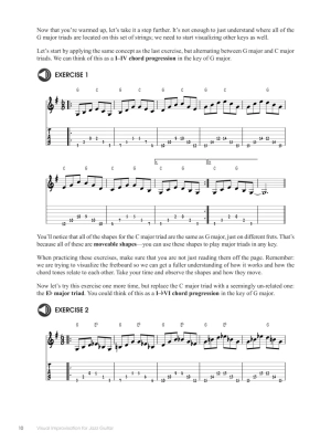 Visual Improvisation for Jazz Guitar: Understand and Command the Fretboard - Vaartstra - Guitar - Book/Audio Online