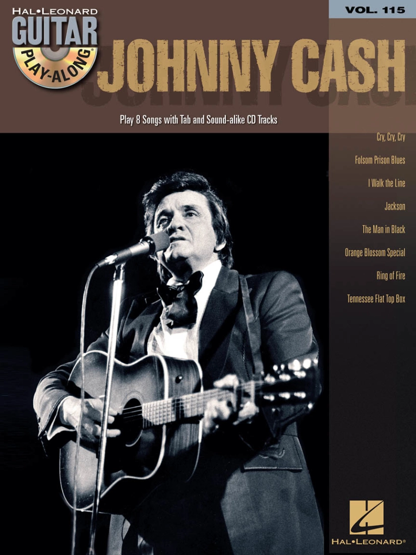 Johnny Cash: Guitar Play-Along Volume 115 - Guitar TAB - Book/Audio Online