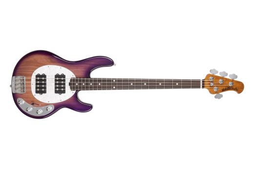 Ernie Ball Music Man - StingRay4 Special 4 HH Electric Bass with Case - Purple Sunset