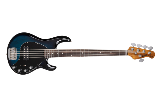 Ernie Ball Music Man - StingRay5 Special 5 H 5-String Electric Bass with Case - Pacific Blue Burst