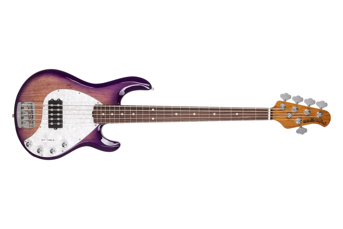 StingRay5 Special 5 H 5-String Electric Bass with Case - Purple Sunset