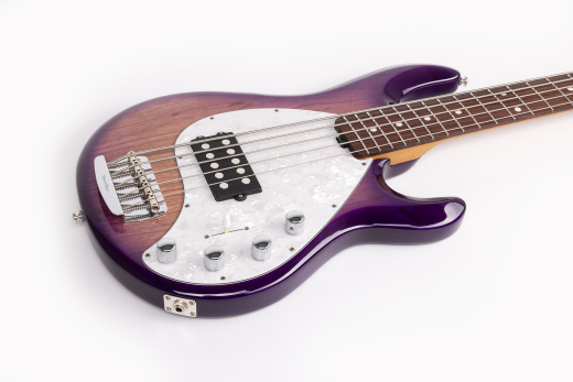 StingRay5 Special 5 H 5-String Electric Bass with Case - Purple Sunset