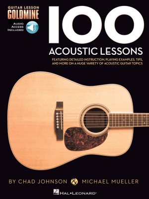 100 Acoustic Lessons: Guitar Lesson Goldmine - Johnson/Mueller - Guitar TAB - Book/Audio Online
