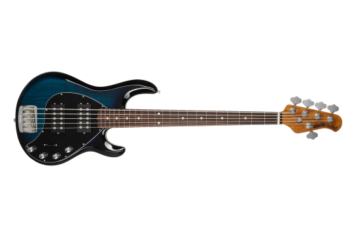 Ernie Ball Music Man - StingRay5 Special 5 HH 5-String Electric Bass with Case - Pacific Blue Burst