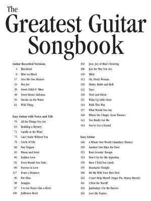 The Greatest Guitar Songbook - Guitar TAB - Book