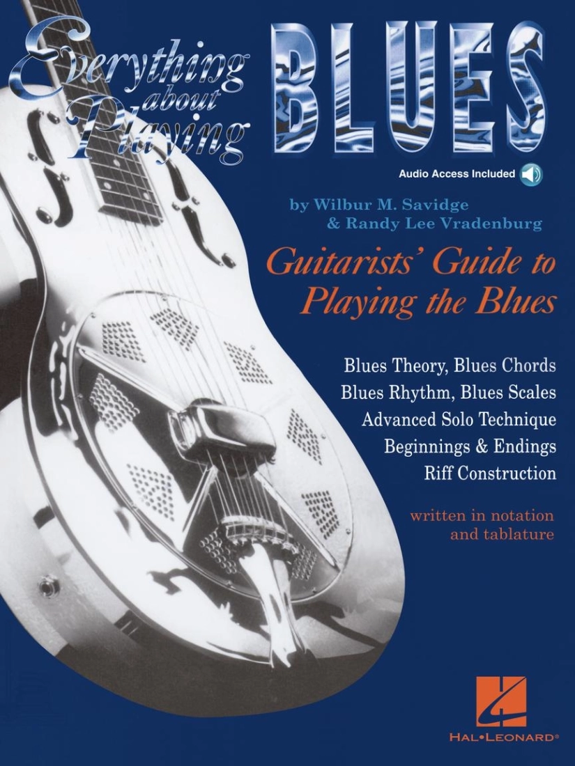 Everything About Playing the Blues - Savidge - Guitar - Book/Audio Online