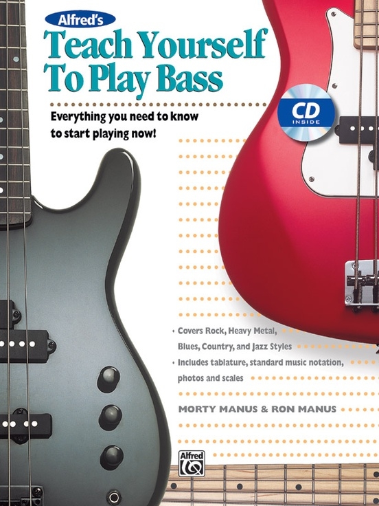 Alfred\'s Teach Yourself to Play Bass - Manus/Manus - Bass Guitar - Book/CD