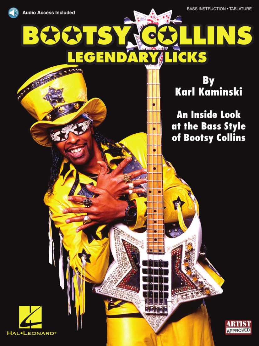 Bootsy Collins Legendary Licks - Kaminski - Bass Guitar TAB - Book/Audio Online