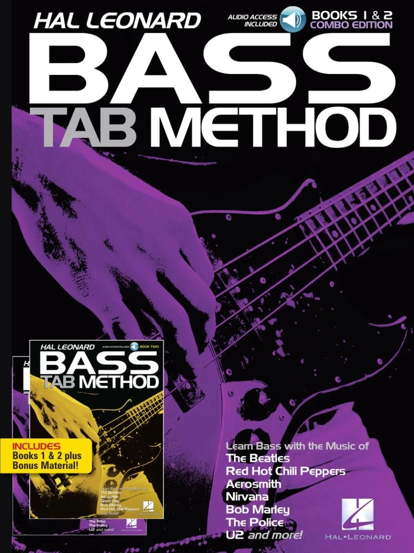 Hal Leonard Bass Tab Method: Combo Edition of Books 1 & 2 - Wills - Bass Guitar TAB - Book/Audio Online