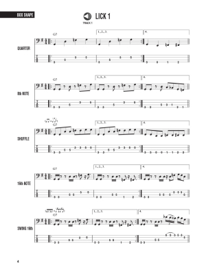 Bass Licks: Over 200 Licks, Lines, and Grooves in Many Rhythmic Styles - Friedland - Bass Guitar TAB - Book/Audio Online