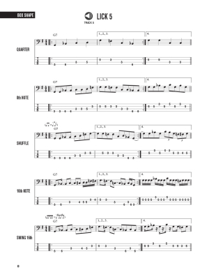 Bass Licks: Over 200 Licks, Lines, and Grooves in Many Rhythmic Styles - Friedland - Bass Guitar TAB - Book/Audio Online