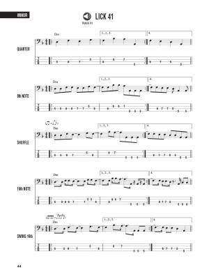 Bass Licks: Over 200 Licks, Lines, and Grooves in Many Rhythmic Styles - Friedland - Bass Guitar TAB - Book/Audio Online