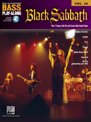 Hal Leonard - Black Sabbath: Bass Play-Along Volume 26 - Bass Guitar TAB - Book/Audio Online