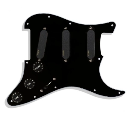 EMG - David Gilmour Strat Set with Pickguard - Black