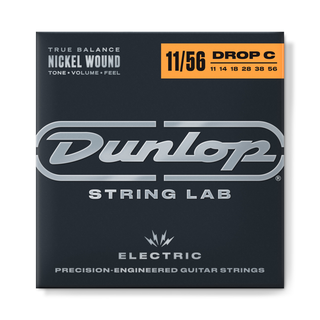 Nickel Wound Drop C Electric Guitar Strings - 11-56