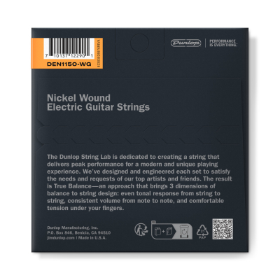 Nickel Wound Electric Guitar Strings - 11-50