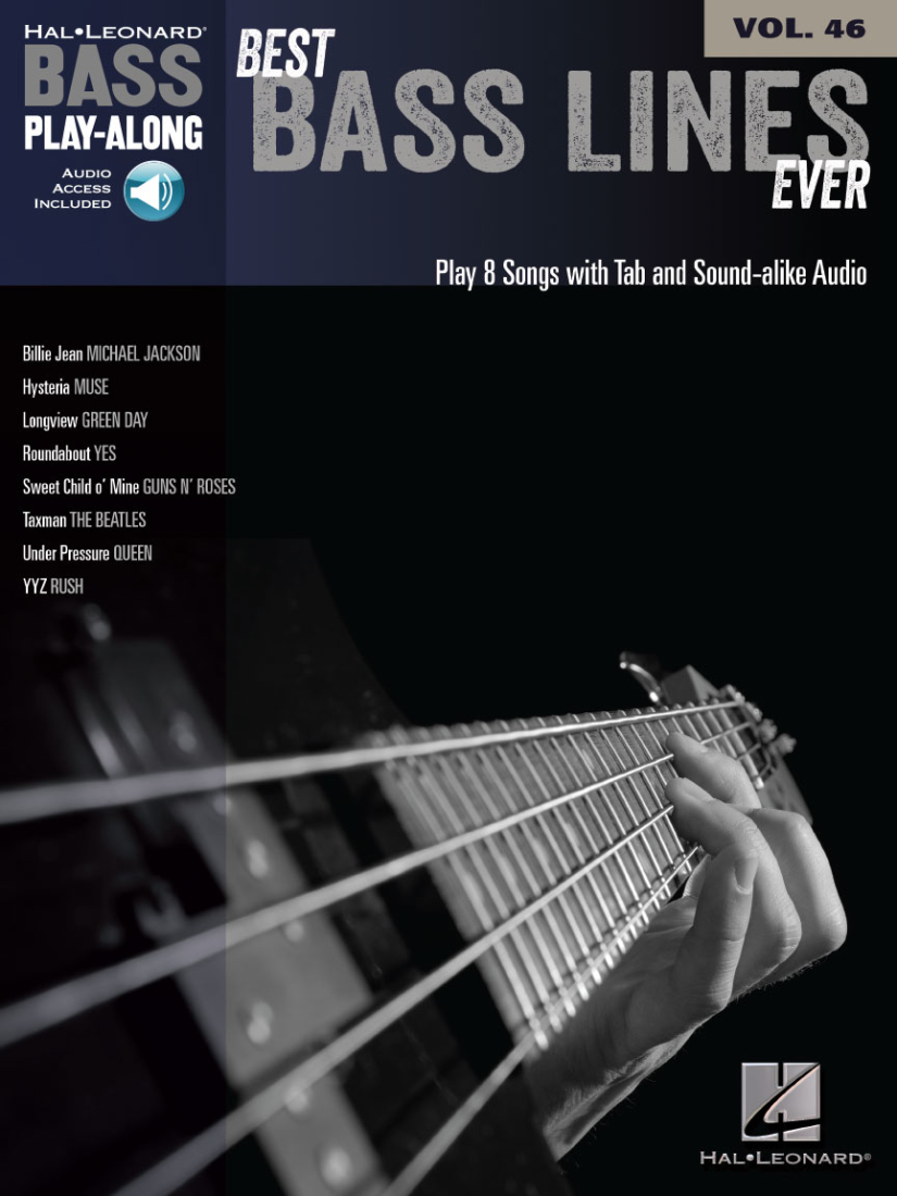 Best Bass Lines Ever: Bass Play-Along Volume 46 - Bass Guitar TAB - Book/Audio Online