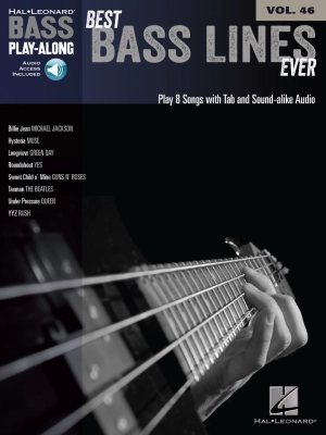 Hal Leonard - Best Bass Lines Ever: Bass Play-Along Volume 46 - Bass Guitar TAB - Book/Audio Online