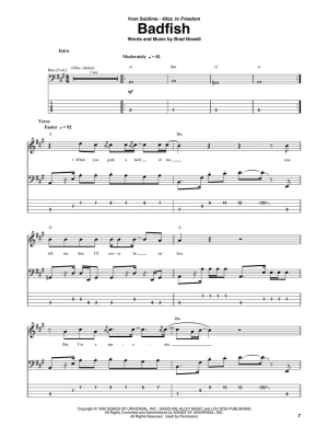 Sublime for Bass: Bass Recorded Versions - Bass Guitar TAB - Book